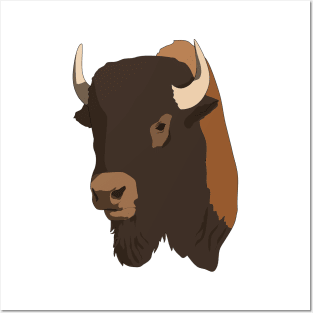 Bison Head Posters and Art